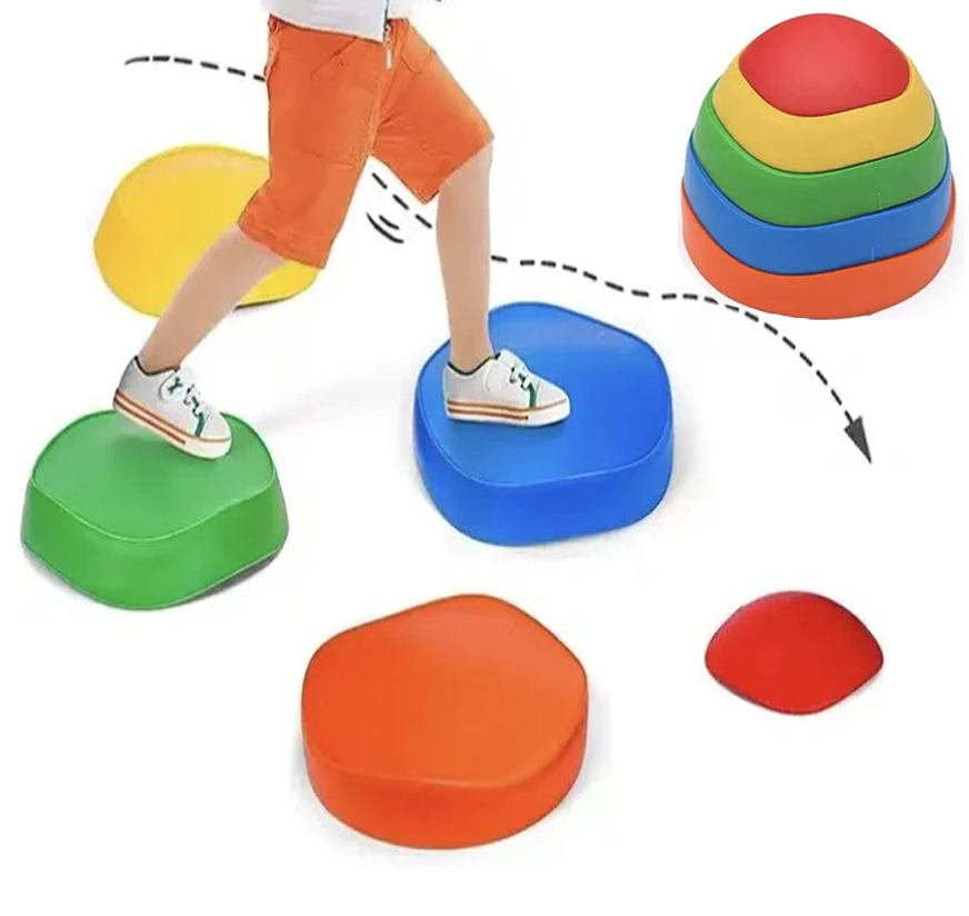 Outdoor Adventure Educator - Balance stepping stone tactile training children's