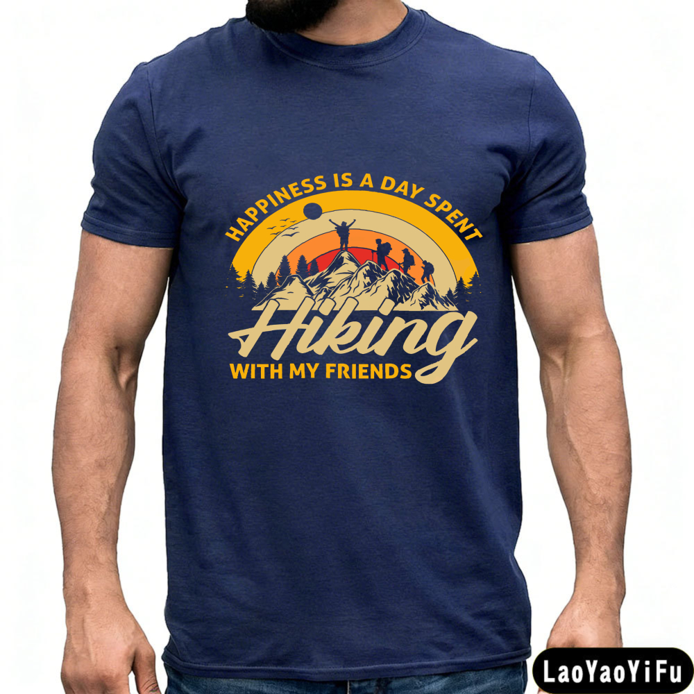 Outdoor Adventure Friends - Hiking with Friends Mountain Sunset Design