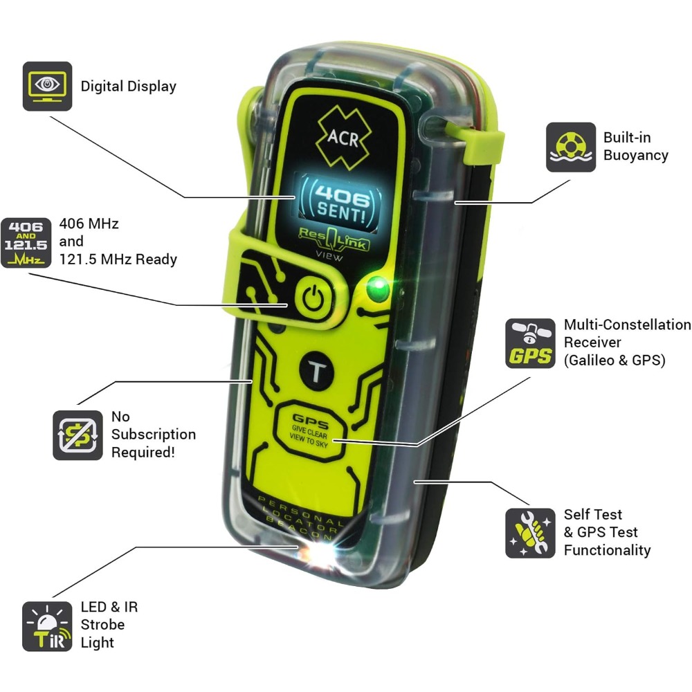 Outdoor Adventure Locations - Buoyant Personal Locator Beacon with GPS