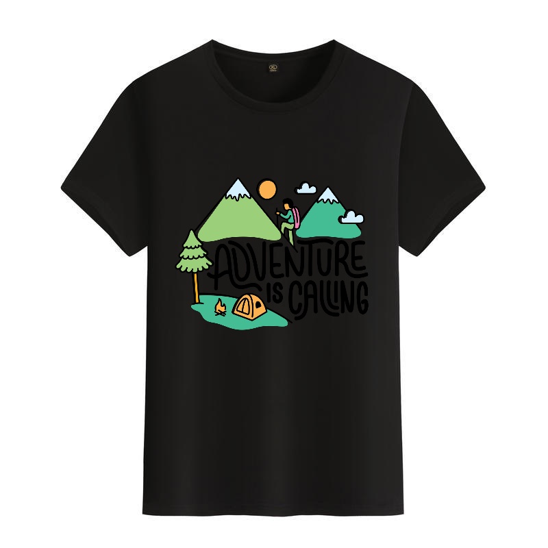 Men's Black Round-Neck Short-S - огляд і ціна Outdoor Adventures Clothing