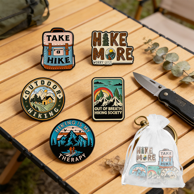 5pcs/set Outdoor Hiking Enamel - огляд і ціна Outdoor Adventure Friends