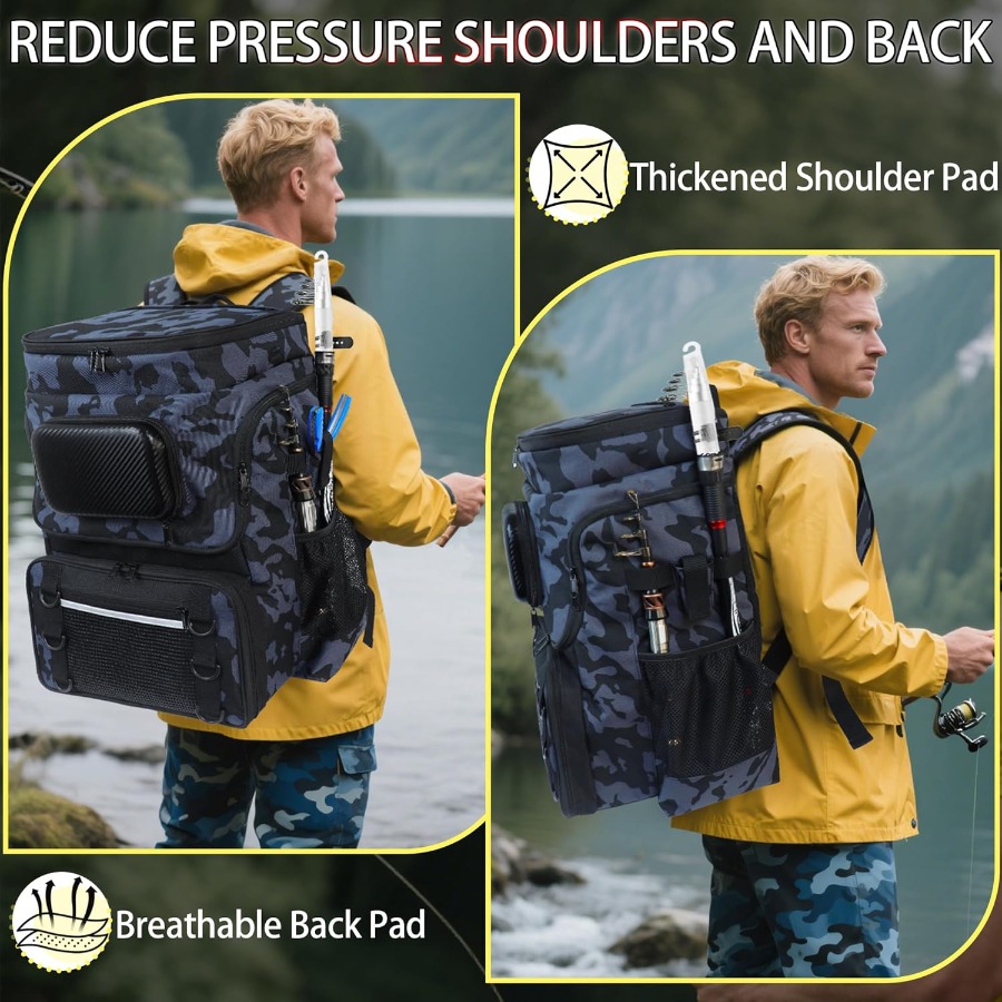 Large Water Resistant Fishing  - огляд і ціна Outdoor Adventure With No Backpack