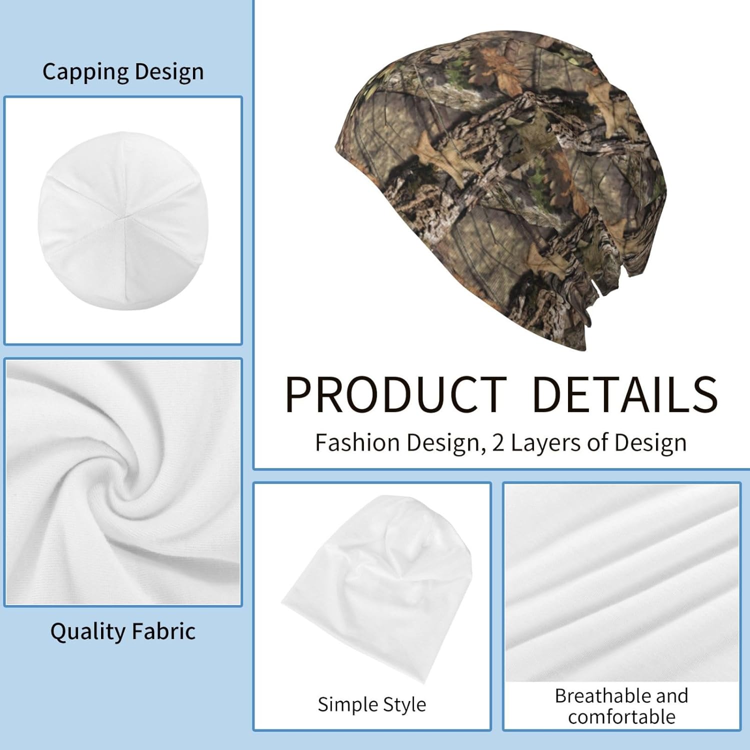 Leaf - Camo Print Beanie, Soft - огляд і ціна Outdoor Adventure Friends