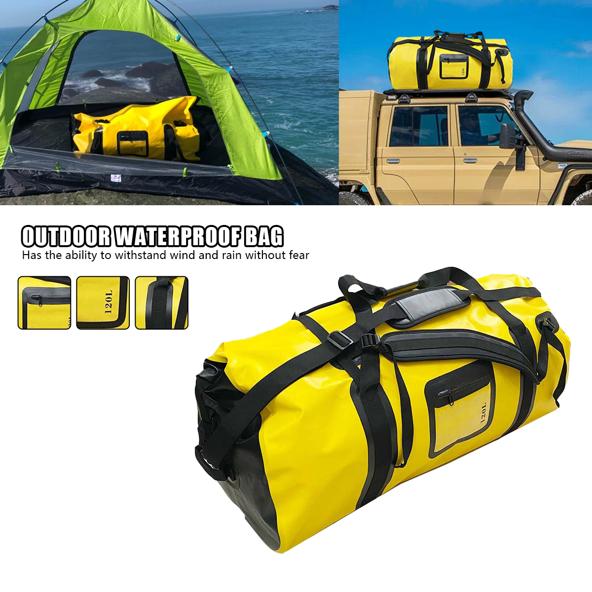 120L Large Capacity Waterproof - огляд і ціна Outdoor Adventure Rafting