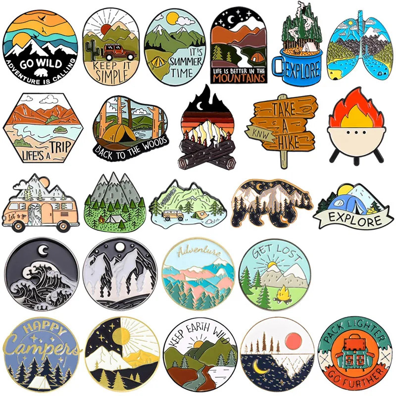 Outdoor Adventure Enamel Pins  - огляд і ціна Outdoor Adventure Friends