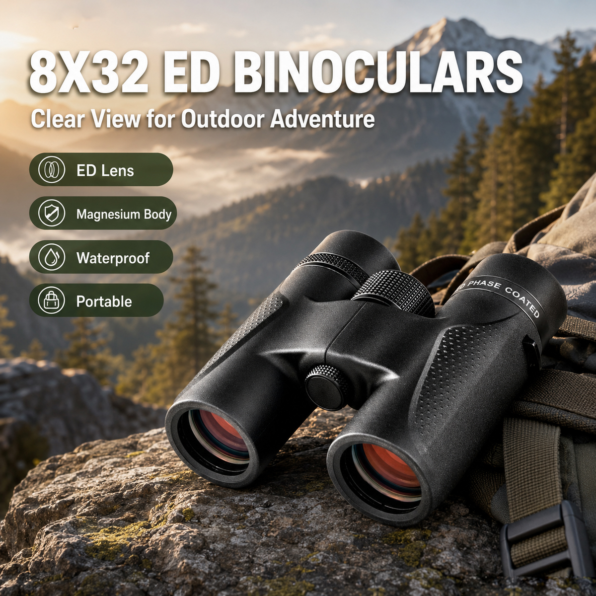 Binoculars Shuntu 8x32 Telesco - огляд і ціна Outdoor Adventure Films