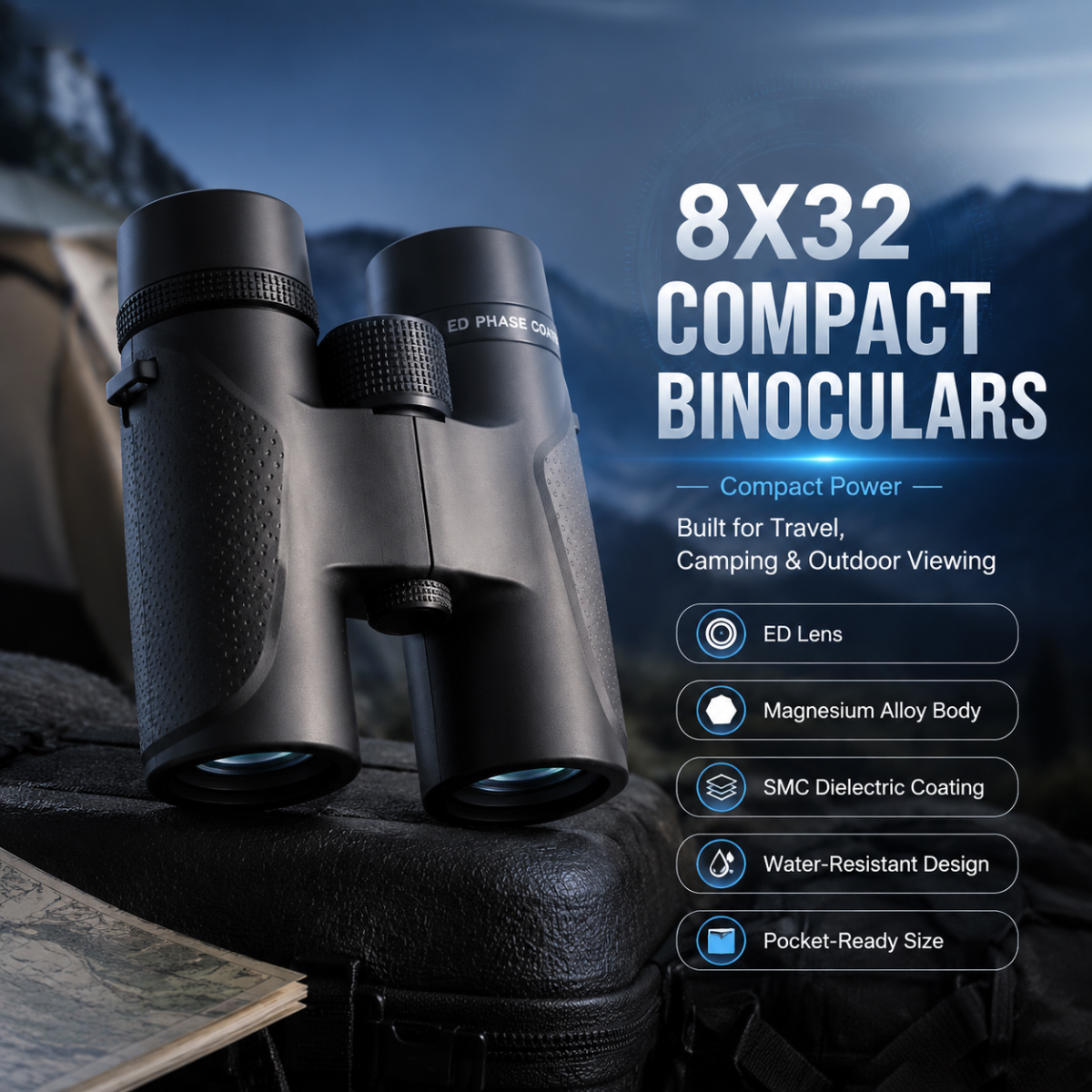 Binoculars Shuntu 8x32 Telesco - огляд і ціна Outdoor Adventure Films