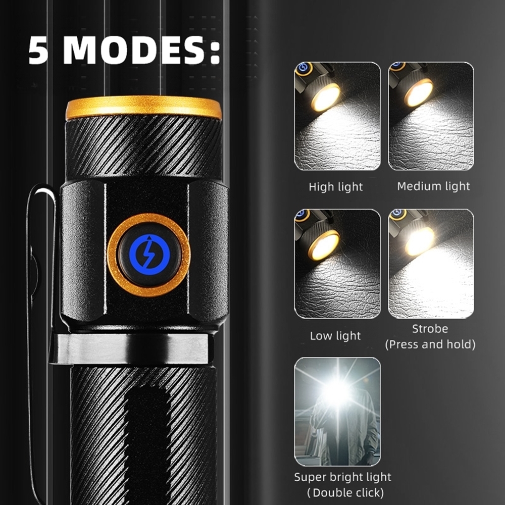 Mini Flashlight 6500K High Bri - огляд і ціна Outdoor Adventure With No Backpack